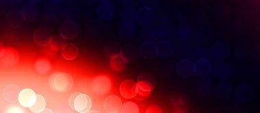 Kavramsal ışıklar duvar kağıdı. Güzel soyut çok renkli bokeh çemberleri parçacıklarla çevrili. Metninizi veya başlığınızı göstermek için boşluk ile odaklanmış olmayan canlı illüstrasyon. 