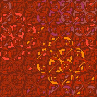 Yaratıcı karalama sanatı farklı şekil ve dokulara sahip kusursuz desen. Kolaj. Sanatsal arka plan. Soyut duvar kağıdı. Dekoratif hippi fayansları.