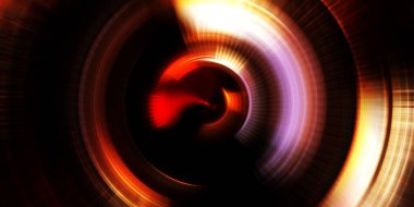 Parlayan neon ışıkları. Parlak sunum tasarım şablonu. Fotoğraf makinesi konsepti. Soyut arkaplan. Dönen ışık ışınları. Hareketli kavramsal duvar kağıdı. Grafik dijital illüstrasyon. 