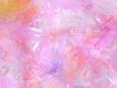 Soyut arkaplanda pürüzlü fırça darbeleri. Fırça boyası. Renkli boya darbeleri. Eşsiz duvar sanatı. Tuvaldeki modern sanat. Renkli çağdaş sanat eserleri.