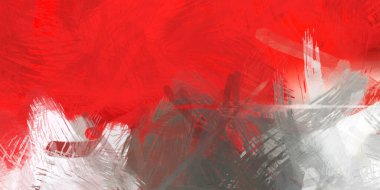 Soyut arkaplanda pürüzlü fırça darbeleri. Fırça boyası. Renkli boya darbeleri. Eşsiz duvar sanatı. Tuvaldeki modern sanat. Renkli çağdaş sanat eserleri.