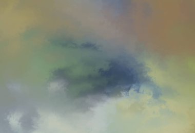 Modern fırça darbeleri. Poster, duvar sanatı, afiş, kart, kitap kapağı veya ambalaj için rahatlatıcı kompozisyonun yumuşak renkli çizimi. Pastel renklerle suluboya. 