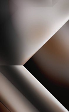 Geometrik dinamik şekiller. Gölgeli teknoloji dijital şablonu ve gradyan arka planda ışıklar. Modern basit geometrik renk gradyanı soyut arkaplan. 3B illüstrasyon. 