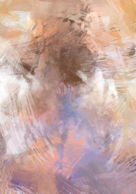 Soyut arkaplanda pürüzlü fırça darbeleri. Fırça boyası. Renkli boya darbeleri. Eşsiz duvar sanatı. Tuvaldeki modern sanat. Renkli çağdaş sanat eserleri.