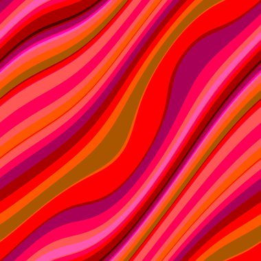 Renkli, dikişsiz şerit deseni. Soyut yüzey arkaplanı. Renkli duvar kağıtları. Retro parlak minimalist malzeme. Tekstil baskısı. Dekoratif motif.