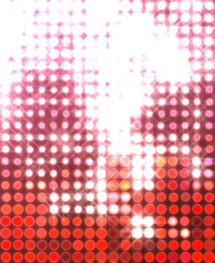 Parlak desenli duvar kağıdı. Sahne ışıkları olan renkli ışıkların ihtişamlı arkaplanı. Parlayan ışıklar siyah arka planda parti izleri. Sahne veya stadyum ışıklarının dijital illüstrasyonu. 