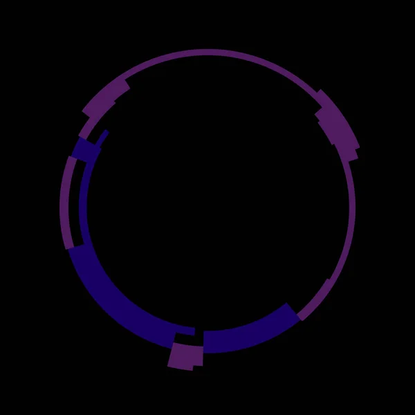 Futurisztikus Kör Alakú Hud Interfész Elem Absztrakt Kör Geometriai Háttér — Stock Fotó