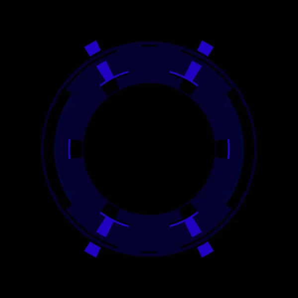 Futurystyczny Okrągły Element Interfejsu Kadłuba Streszczenie Geometrycznego Tła Okręgu Ilustracja — Zdjęcie stockowe
