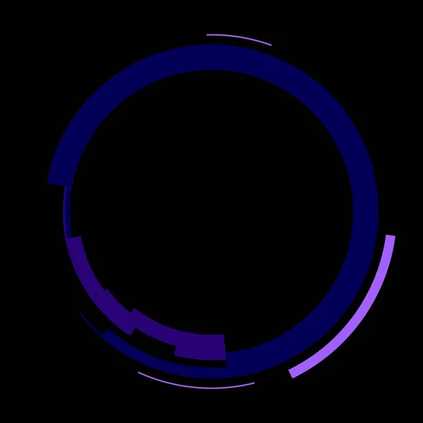 Futurisztikus Kör Alakú Hud Interfész Elem Absztrakt Kör Geometriai Háttér — Stock Fotó