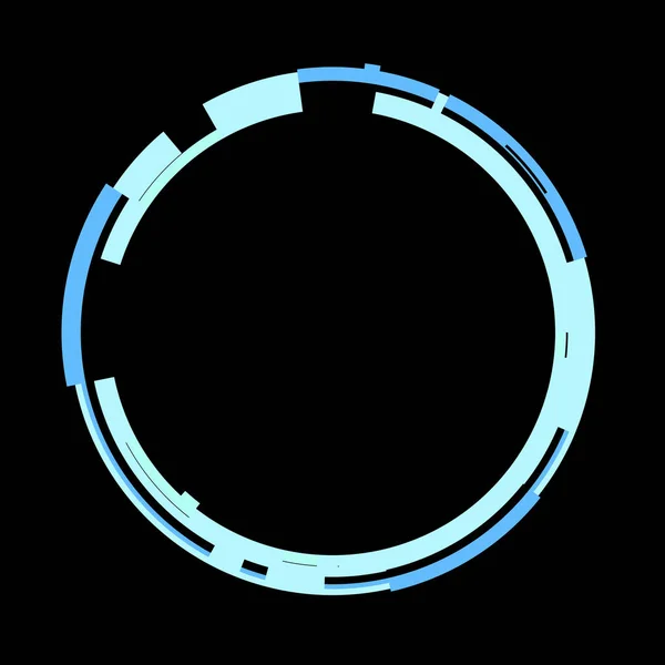 Futurisztikus Kör Alakú Hud Interfész Elem Absztrakt Kör Geometriai Háttér — Stock Fotó