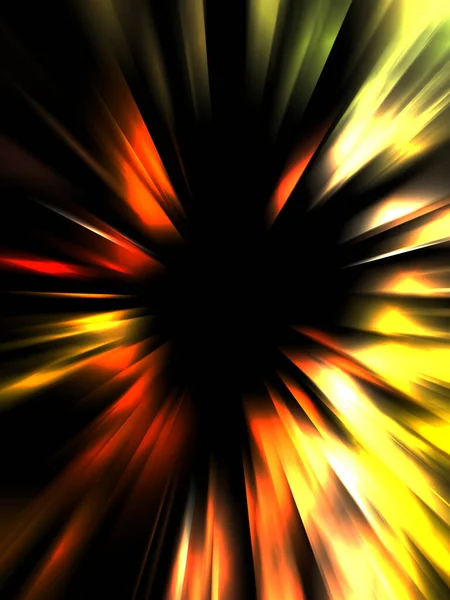 Dynamic Rays Light Isolated Black Background Graphic Illustration Glowing Colorful — ストック写真