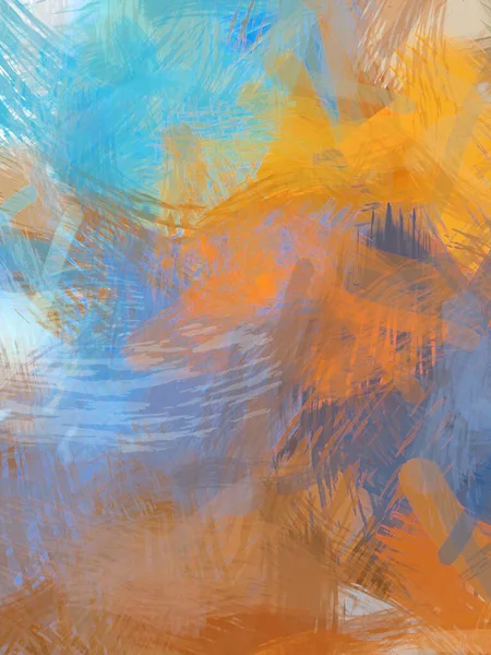 Rough Brushstrokes Abstract Background Brush Painting Color Strokes Paint Unique — Stock Photo, Image