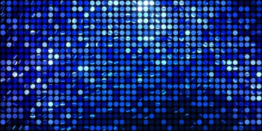 Parlayan ışıklar siyah arka planda parti izleri. Sahne veya stadyum ışıklarının dijital illüstrasyonu. Parlak desenli duvar kağıdı. Sahne ışıkları ile renkli ışıkların ihtişamlı arkaplanı.