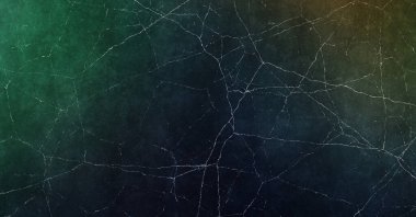 Çatlak grunge arka planı. Çatlak ve lekeli duvar kağıdı. Renkli çizilmiş şablon. Tasarımınız için doku ve elementler. Sıkıntılı desenli gotik duvar.