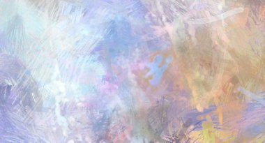 Soyut arkaplanda pürüzlü fırça darbeleri. Fırça boyası. Renkli boya darbeleri. Eşsiz duvar sanatı. Tuvaldeki modern sanat. Renkli çağdaş sanat eserleri.