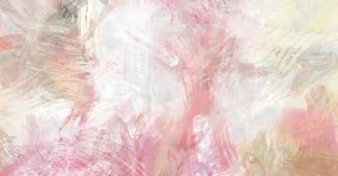 Soyut arkaplanda pürüzlü fırça darbeleri. Fırça boyası. Renkli boya darbeleri. Eşsiz duvar sanatı. Tuvaldeki modern sanat. Renkli çağdaş sanat eserleri.