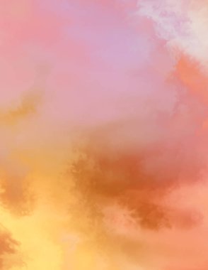 Modern fırça darbeleri. Poster, duvar sanatı, afiş, kart, kitap kapağı veya ambalaj için rahatlatıcı kompozisyonun yumuşak renkli çizimi. Pastel renklerle suluboya. 