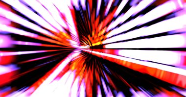 Siyah arkaplanda dönen ışık gösterisi. Lüks çizgiler. Parlak kıvrımlı duvar kağıdı. Uzay tüneli. Dönen ışık çemberi ya da maytap izi. Parlak konsept çizimi.