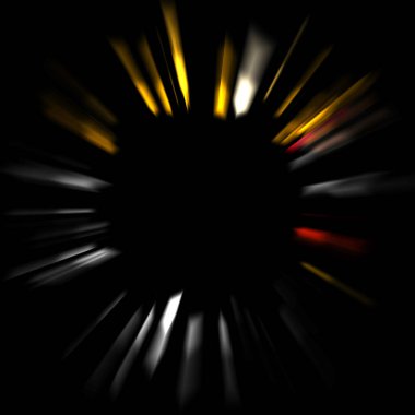 Canlı ve canlı ışık parlamalarının serin arkaplanı. Renkli parlak ışıklar patlama efektiyle görüntülenir. Parlak renkli arkaplan.