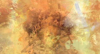 Soyut arkaplanda pürüzlü fırça darbeleri. Fırça boyası. Renkli boya darbeleri. Eşsiz duvar sanatı. Tuvaldeki modern sanat. Renkli çağdaş sanat eserleri.