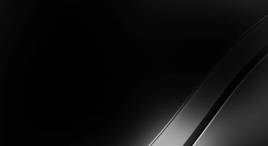 Siyah kıvrımlı yüzey. 3 boyutlu illüstrasyon. Soyut fütüristik geçmiş. Minimalist geometrik kapak tasarımı. Çarpık siyah çizgiler. Lüks dokuma duvar kağıdı. Zarif arkaplan.