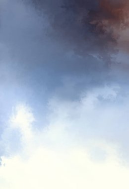 Modern fırça darbeleri. Poster, duvar sanatı, afiş, kart, kitap kapağı veya ambalaj için rahatlatıcı kompozisyonun yumuşak renkli çizimi. Pastel renklerle suluboya. 