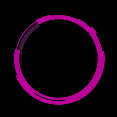 Fütürist dairesel gövde arayüzü elementi. Soyut çember geometrik arkaplan. Dijital teknolojinin grafiksel çizimi.