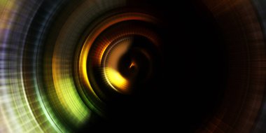 Parlayan neon ışıkları. Parlak sunum tasarım şablonu. Fotoğraf makinesi konsepti. Soyut arkaplan. Dönen ışık ışınları. Hareketli kavramsal duvar kağıdı. Grafik dijital illüstrasyon. 