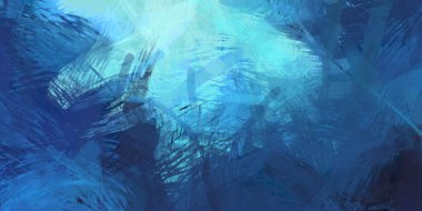 Soyut arkaplanda pürüzlü fırça darbeleri. Fırça boyası. Renkli boya darbeleri. Eşsiz duvar sanatı. Tuvaldeki modern sanat. Renkli çağdaş sanat eserleri.