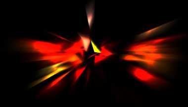 Parlayan ışıkları hareket ettirmenin havalı arka planı. Tasarımınız için canlı renkli bir portal şablonu. Işık ışınları ve hareket halindeki ışıldayan parçacıklar bir solucan deliği şekli oluşturuyor..