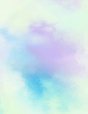 Modern fırça darbeleri. Poster, duvar sanatı, afiş, kart, kitap kapağı veya ambalaj için rahatlatıcı kompozisyonun yumuşak renkli çizimi. Pastel renklerle suluboya. 