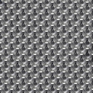 Kusursuz Fantezi Zırh dokusu. Üç boyutlu illüstrasyon. Metalik desen. Metal plakalar arka planda. Ortaçağ duvar kağıdı. Kalıplaşmış zırh yüzeyi.