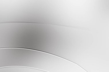 3 boyutlu illüstrasyon. Beyaz kıvrımlı yüzey. Lüks dokuma duvar kağıdı. Zarif bir zemin. Soyut fütüristik geçmiş. Minimalist geometrik kapak tasarımı. Çarpık beyaz çizgiler.