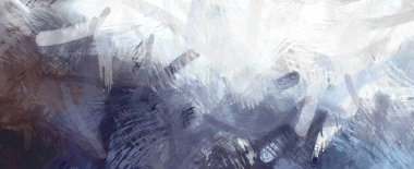 Soyut arkaplanda pürüzlü fırça darbeleri. Fırça boyası. Renkli boya darbeleri. Eşsiz duvar sanatı. Tuvaldeki modern sanat. Renkli çağdaş sanat eserleri.