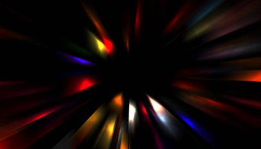 Parlayan yıldızın patlaması. Dinamik renkli arkaplan resmi. Parıldayan ışıklar duvar kağıdı. Tasarımınız için canlı şablon.