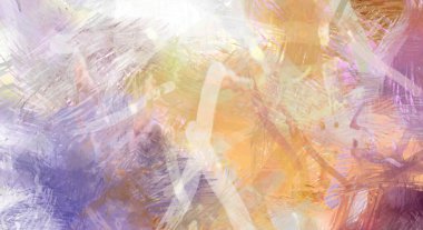 Soyut arkaplanda pürüzlü fırça darbeleri. Fırça boyası. Renkli boya darbeleri. Eşsiz duvar sanatı. Tuvaldeki modern sanat. Renkli çağdaş sanat eserleri.