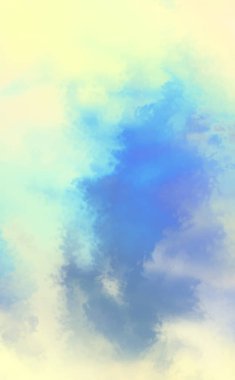 Modern fırça darbeleri. Poster, duvar sanatı, afiş, kart, kitap kapağı veya ambalaj için rahatlatıcı kompozisyonun yumuşak renkli çizimi. Pastel renklerle suluboya. 