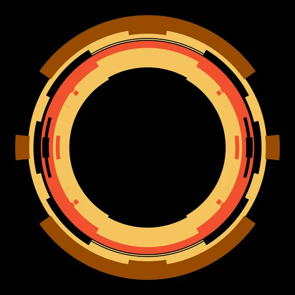 Футуристичний Елемент Кругового Інтерфейсу Абстрактне Коло Геометричного Фону Графічна Ілюстрація — стокове фото