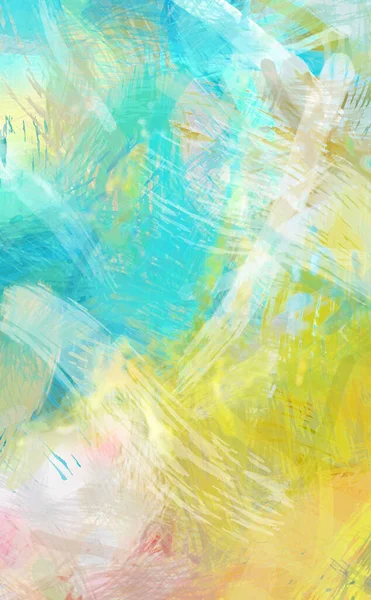 Rough Brushstrokes Abstract Background Brush Painting Color Strokes Paint Unique — Stock Photo, Image