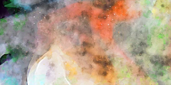 Kova desenli illüstrasyon. Çağdaş ve modern doku. Soyut renk boyama arka planı. Yaratıcı ve sanatsal duvar kağıdı. Fırçalanmış şekilleri ve lekeleri olan sanatsal duvar..