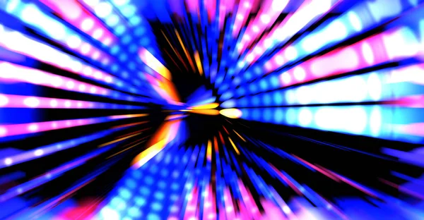 Siyah arkaplanda dönen ışık gösterisi. Lüks çizgiler. Parlak kıvrımlı duvar kağıdı. Uzay tüneli. Dönen ışık çemberi ya da maytap izi. Parlak konsept çizimi.