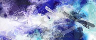 Soyut arkaplanda pürüzlü fırça darbeleri. Fırça boyası. Renkli boya darbeleri. Eşsiz duvar sanatı. Tuvaldeki modern sanat. Renkli çağdaş sanat eserleri.