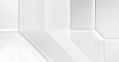 3 boyutlu geometrik arkaplan. Fütürist şablon. Minimalist zarif zemin. Son moda lüks kompozisyon. Karanlık elementleri olan birinci sınıf soyut duvar kâğıdı. Poster, broşür, sunum için tasarım.