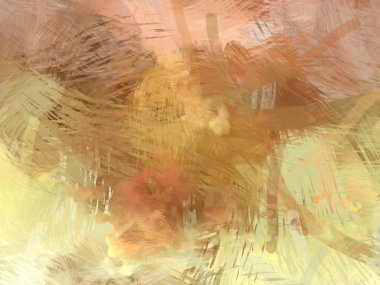 Soyut arkaplanda pürüzlü fırça darbeleri. Fırça boyası. Renkli boya darbeleri. Eşsiz duvar sanatı. Tuvaldeki modern sanat. Renkli çağdaş sanat eserleri.