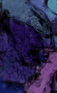 Tuval üzerinde etkileyici fırçalanmış resim. Kaotik resim. Taranmış Boyalı Soyut Arkaplan. Fırça darbesi ile boyanmış. Kaos duvarı sanatı. Sanatsal canlılık ve renkli duvar kağıdı.