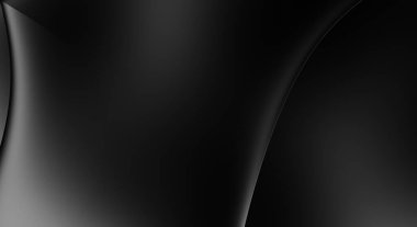 Web sitesi, poster, marka kimliği, broşür, sunum şablonu için lüks koyu bir arka plan. Dalgalı şekilli kaliteli tasarım. Dalgalanmalı soyut arkaplan. Pankart veya kapak tasarımı için dekorasyon.