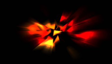 Parlayan ışıkları hareket ettirmenin havalı arka planı. Tasarımınız için canlı renkli bir portal şablonu. Işık ışınları ve hareket halindeki ışıldayan parçacıklar bir solucan deliği şekli oluşturuyor..