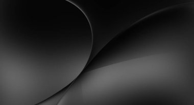 Web sitesi, poster, marka kimliği, broşür, sunum şablonu için lüks koyu bir arka plan. Dalgalı şekilli kaliteli tasarım. Dalgalanmalı soyut arkaplan. Pankart veya kapak tasarımı için dekorasyon.