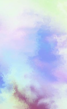 Modern fırça darbeleri. Poster, duvar sanatı, afiş, kart, kitap kapağı veya ambalaj için rahatlatıcı kompozisyonun yumuşak renkli çizimi. Pastel renklerle suluboya. 