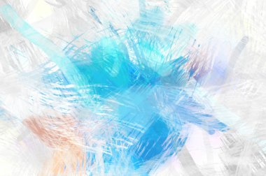 Soyut arkaplanda pürüzlü fırça darbeleri. Fırça boyası. Renkli boya darbeleri. Eşsiz duvar sanatı. Tuvaldeki modern sanat. Renkli çağdaş sanat eserleri.